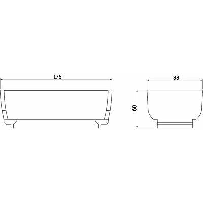 Лоток L-88 для металлический Organizer нержавеющая сталь (88*88*60) AKS - фото 2