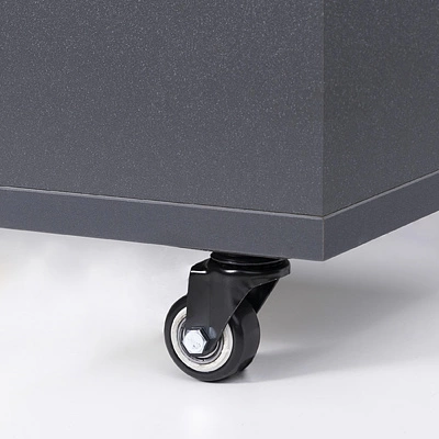 Колесо меб. DIAMOND d40 h62 с площадкой, черный AKS - фото 3