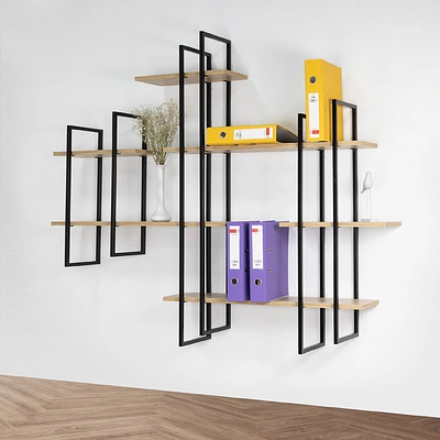 Полкодержатель мет. RENUAR 250*640, черный AKS - фото 4