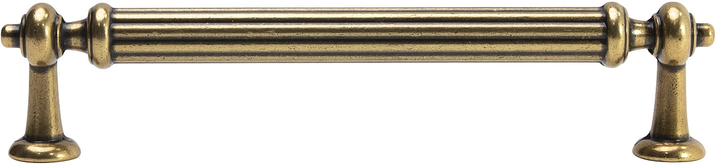 Ручка меб. скоба мет. ADAM 128 античная латунь, AKS - фото 3