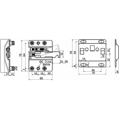Навес регулируемый левый+правый+планка+белые заглушки VOLAT PRIME by AKS - фото 5