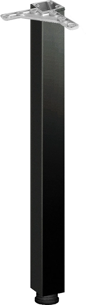 Опора меб. квадратная 60*60 h710, черный AKS - фото 1