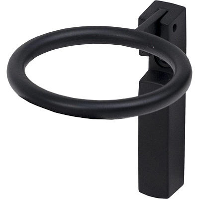 Ручка меб. кнопка мет. ROUND черный матовый, AKS - фото 3