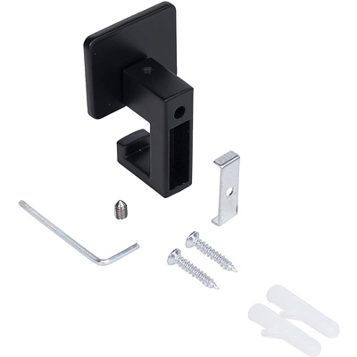 Крючок меб. двухрожковый мет. QUADRA черный матовый AKS - фото 5