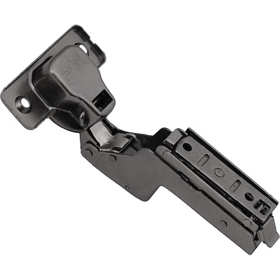 Петля внутренняя с доводчиком 45мм h0 clip-on AKS PLUS 3D узкая черная (саморезы, заглушки) - фото 4