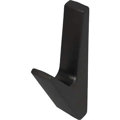 Крючок меб. однорожковый мет. FIX черный матовый AKS - фото 1