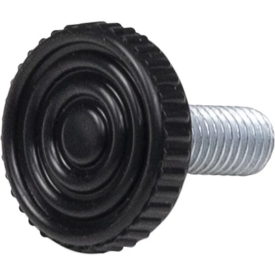 Регулятор уровня М8*25 черный плоский (уп/10шт) AKS - фото 3