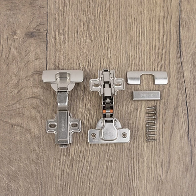 Петля внутренняя с доводчиком 45мм h0 clip-on PRIME by AKS (саморезы, заглушки) (упак. = 2 шт.) - фото 6