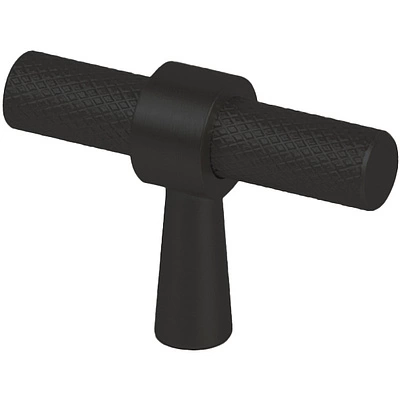 Ручка меб. кнопка мет. GRAFITTI черный матовый, AKS - фото 1