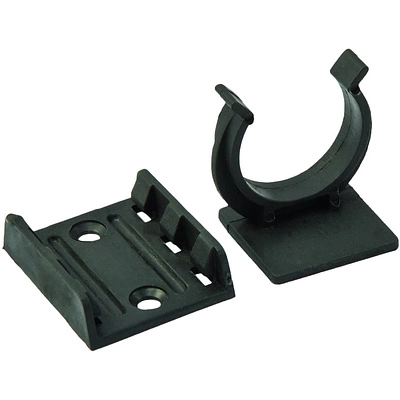 Крепление опоры кухонной пласт. (клипса+подклипсник), черный LEBA - фото 1