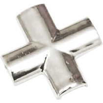 Соединитель-крестик к декору Z-22, серебро, РП