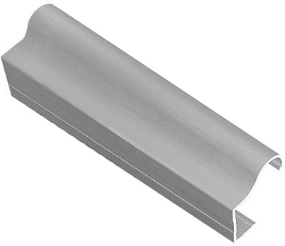 Профиль алюминиевый OMEGA серебро Ручка для фасада 18мм LAGUNA (L-2750) - фото 1