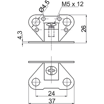 Стяжка "бабочка" пластиковая (уп/200шт) AKS - фото 2