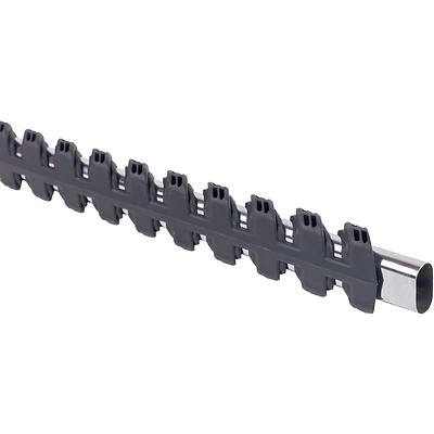 Накладка для овальной штанги гардеробного шкафа (система хранения Foscrinium) 1200 мм темно-серая Pantone Black 3C - фото 3