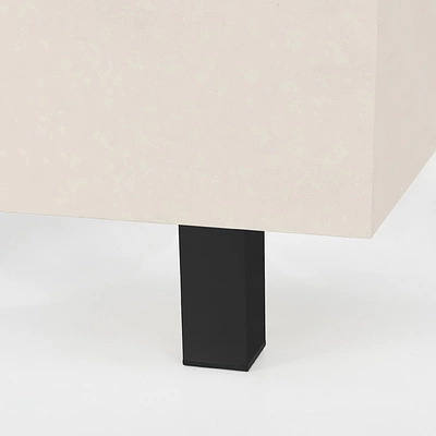 Опора меб. алюм. DAKP-27 h100 с регул. черный AKS - фото 3