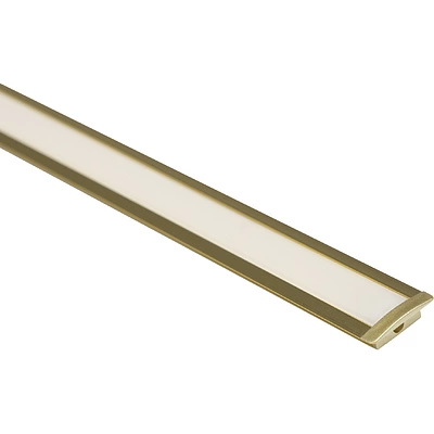 Профиль алюминиевый врезной LIRA-1707 с экраном, цвет золотой, 3м, AKS - фото 4