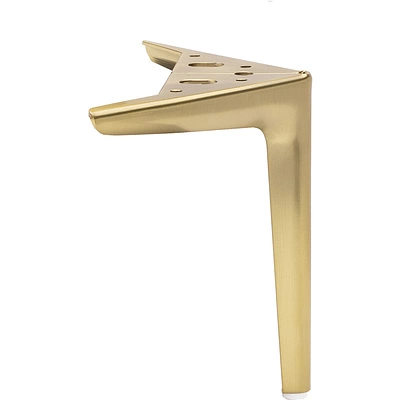 Опора меб. мет. WINDSOR H180 угловая брашированное золото AKS - фото 3