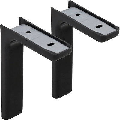 Полкодержатель регоменсоль 12см черный (1 компл. = 2 шт.) AKS - фото 1