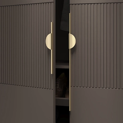 Ручка меб. скоба алюм. FORTUNA 896/1000 брашированное золото, AKS - фото 4