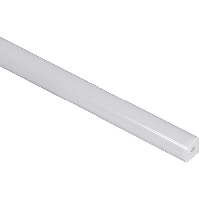 Профиль алюминиевый угловой ORION-1616C с экраном, круглый экран, цвет алюмин, 2м, AKS - фото 3