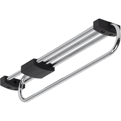 Выдвижная вешалка L-300/330 усиленная овальная, хром/черный REJS - фото 1