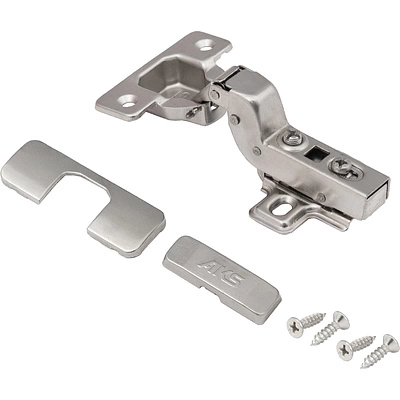 Петля внутренняя с доводчиком 48мм h2 clip-on AKS (саморезы, заглушки) - фото 2