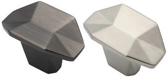 Ручка меб. кнопка мет. PRIZMA сатиновый никель, AKS - фото 1