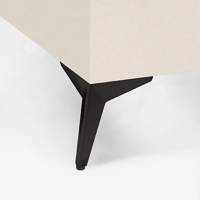 Опора меб. мет. HELLY h100 угловая черный матовый AKS - фото 5