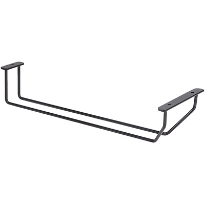 Держатель подвесной для бокалов однорядный 340*65*114, черный AKS - фото 1