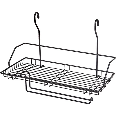 Корзина на трубу d16 одинарная+бумага CWJ220 черный AKS - фото 1