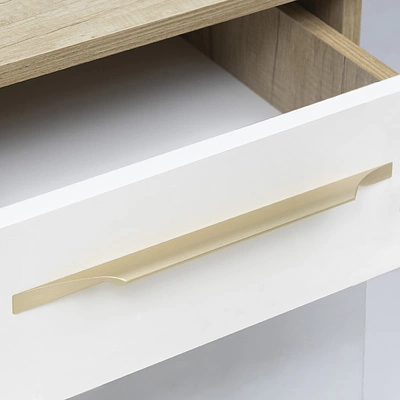 Ручка меб. скоба алюм. ENVISION 320/430 брашированное золото, AKS тип 2 - фото 4