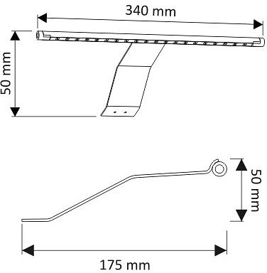 Светильник светодиодный CAPRI (Slim Plus), 2W/12VDC, на ножке, 6000K холодный белый, HLT - фото 2