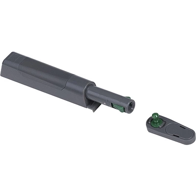 Механизм push-to-open наконечник с фиксацией накладной серый AKS PLUS - фото 1