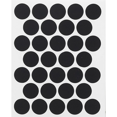 Заглушка самоприлипающая к эксцентрику черный гладкий (PC 2516) (1л=32шт) Pacific - фото 3
