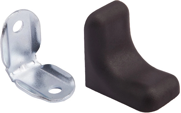 Уголок с металлической основой и пластиковой крышкой черный 12 (уп/100шт) LUNA - фото 1