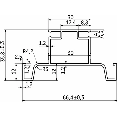 Профиль алюм. GOLA вертикальный средний 4,7 м серебро 3 AKS - фото 2