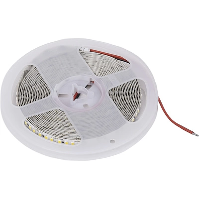 Лента светодиодная - 14,4W/m, 12V, 8мм, 2835, 180 д/м, IP20, нейтральный белый (4000K), CRI>80, 1600 Lm, 5м, AKS - фото 1