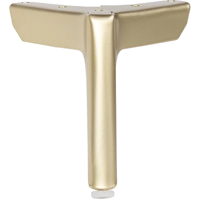 Опора меб. мет. TRIADA h120 угловая матовое золото AKS - фото 3