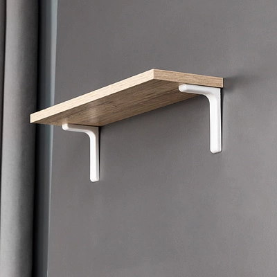 Полкодержатель регоменсоль 12см белый AKS (1 компл. = 2 шт.) - фото 4