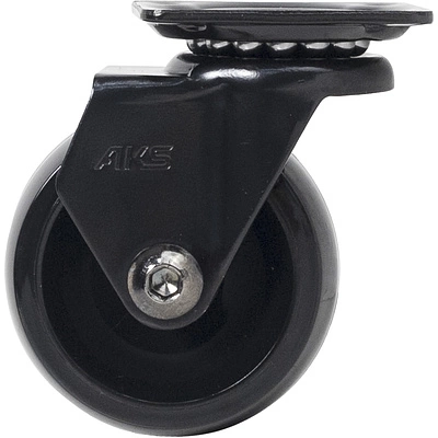 Колесо меб. ORION d50 h64 с площадкой, черный AKS - фото 3