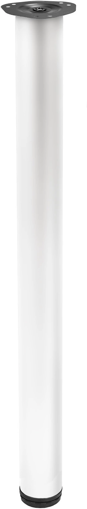 Опора меб. круглая d60 h820, слоновая кость, винт М12, AKS - фото 1