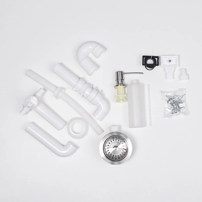 Мойка н/сталь, прямоугольная одночашевая, 780*440мм, мат сатин, PVD, мойка слева, с крылом, универсальная, AKS (3,2мм) - фото 3