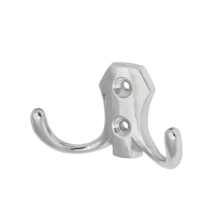 Крючок меб. двухрожковый мет. WP89 сатин GRIDLI - фото 1