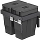 Выдвижные мусорные контейнеры 450 GEO X h600 (2*30LT), графит AKS - фото 1