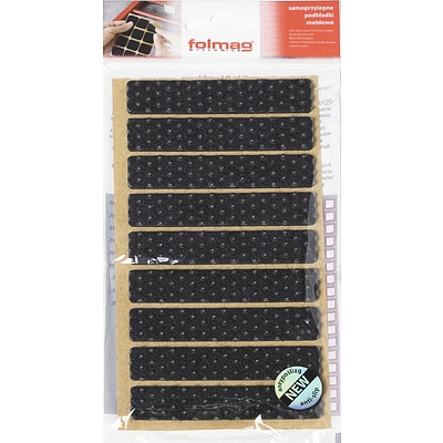 Подкладка самоприлипающая фетровая прорезиненная 15 х 80мм (1упак.=9шт), черная, Folmag - фото 4