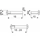 Стяжка межшкафная d5 М4х16 (уп/1тыс.шт) AKS - фото 2