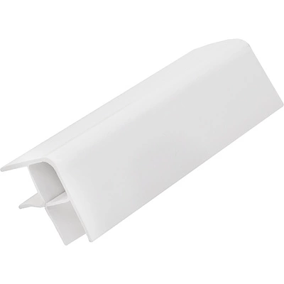 Угол гибкий к цоколю мебельному ПВХ h=100 белый глянец THERMOPLAST (1105) - фото 1