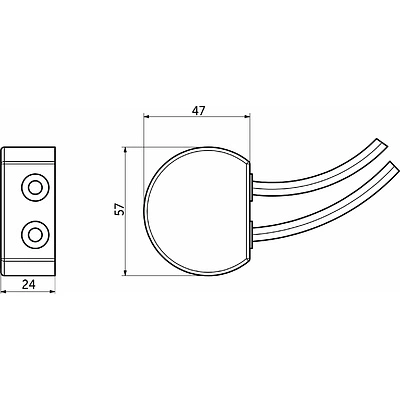 Блок питания Wall 30W/12V в подрозетник, IP67, водонепроницаемый, AKS - фото 2