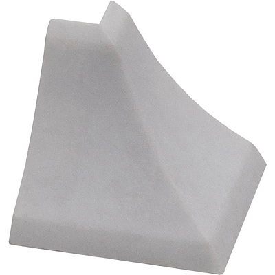 Уголок ПВХ наружный к плинтусу LР NZ тёмно-серый (201) EL-MECH-PLAST - фото 1