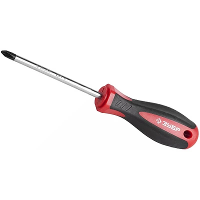 Отвертка с двухкомпонентной рукояткой PH2x100 МС ЗУБР - фото 1